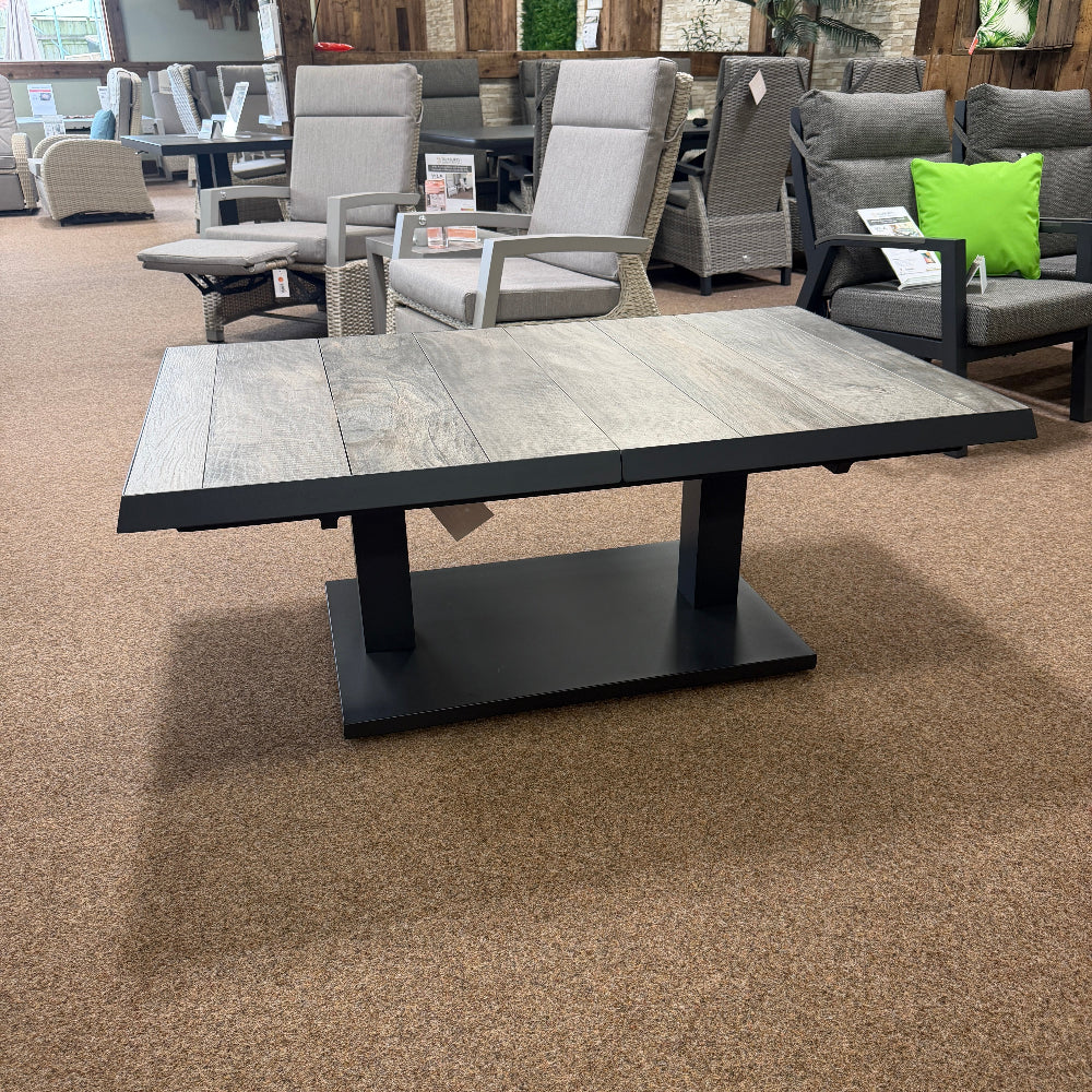 Kendal/Triton Height Adjustable Extending Table in Grey | Vila - Image 7
