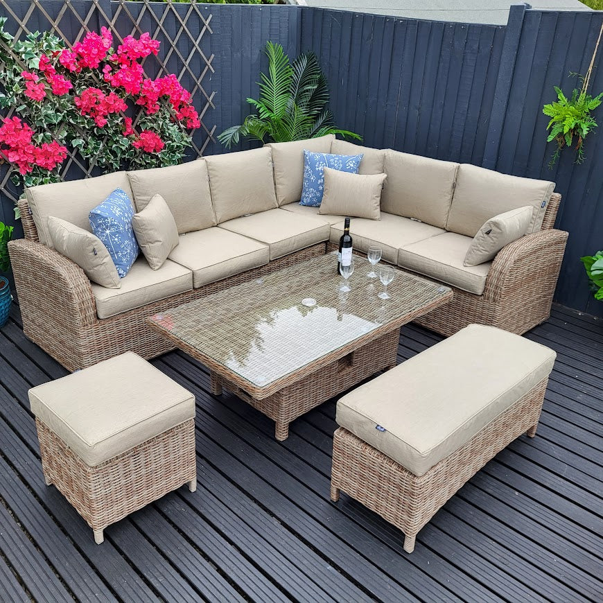 Large Outdoor Corner with Adjustable Table - Haven Cotswold By Harbo - Image 3