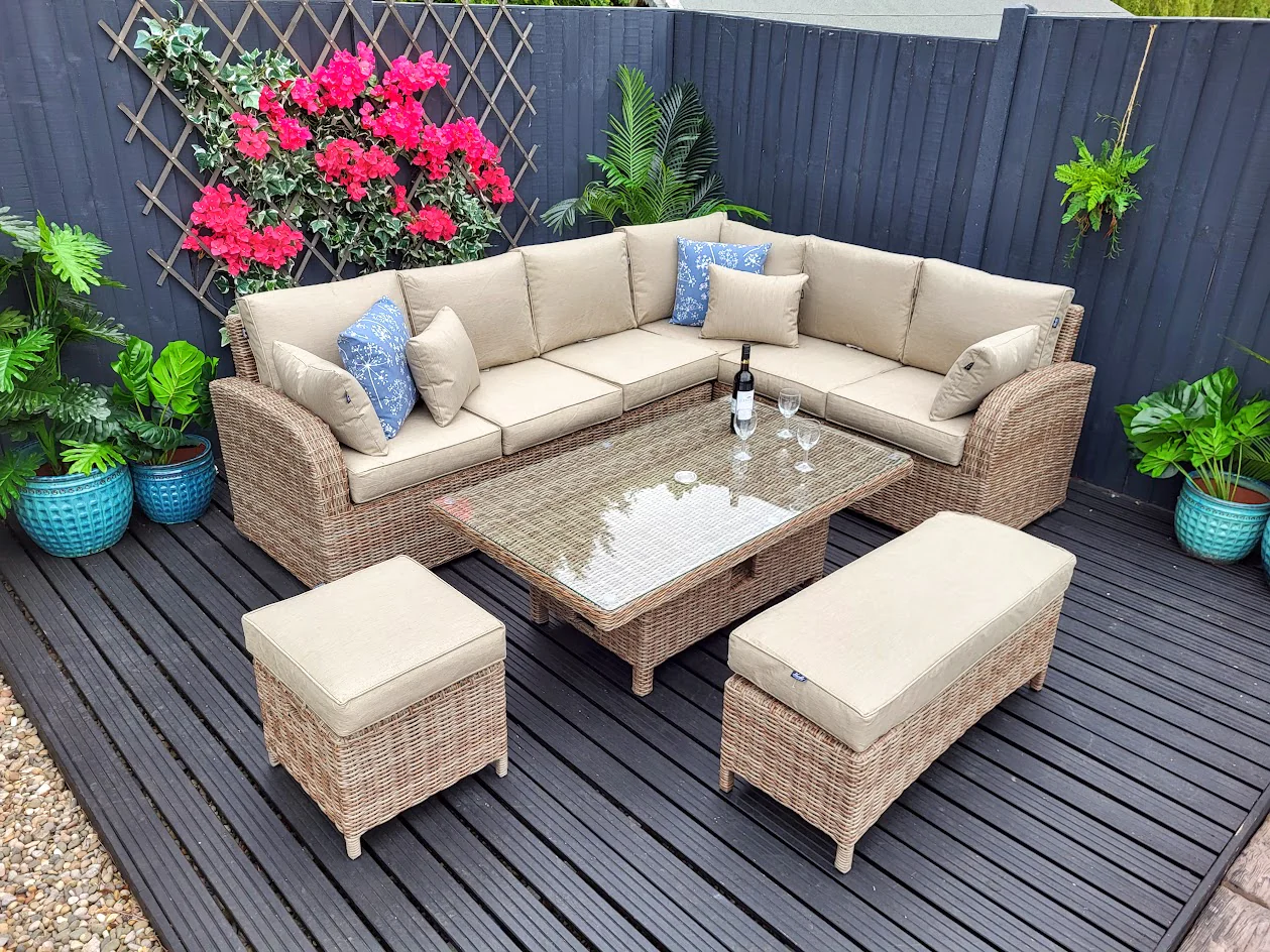 Large Outdoor Corner with Adjustable Table - Haven Cotswold By Harbo - Image 4