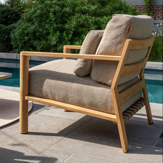 Lucas Outdoor Teak Lounge Chair | 4 Seasons Outdoor - Image 4