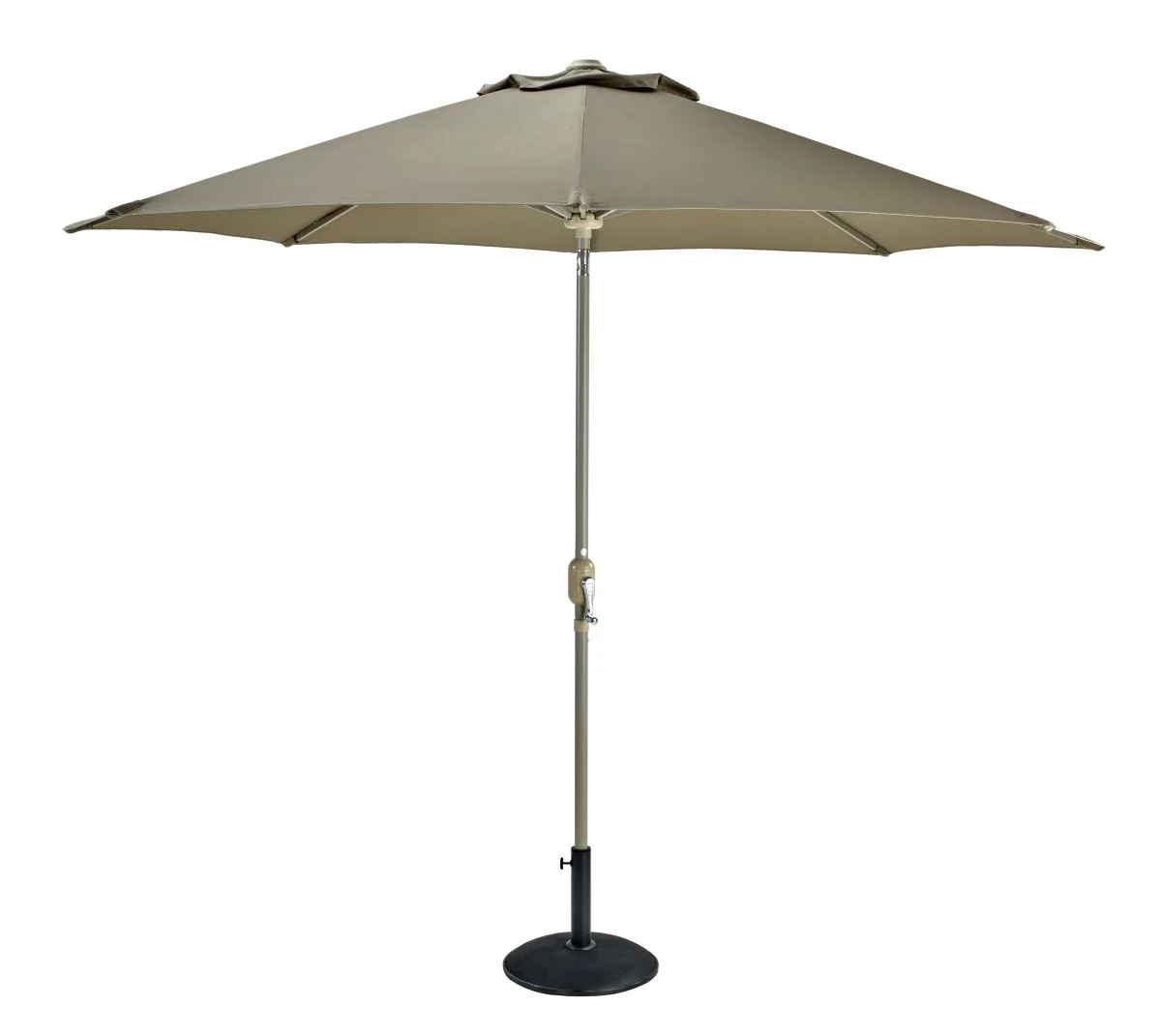 Luxe Parasol in Dove with Latte Pole | Hartman - Image 2