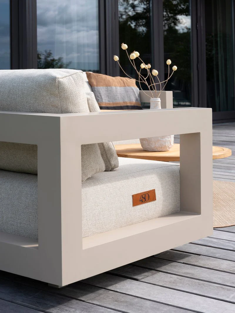 Metropolitan Outdoor Corner Sofa Set in Latte | 4 Seasons Outdoor - Image 5