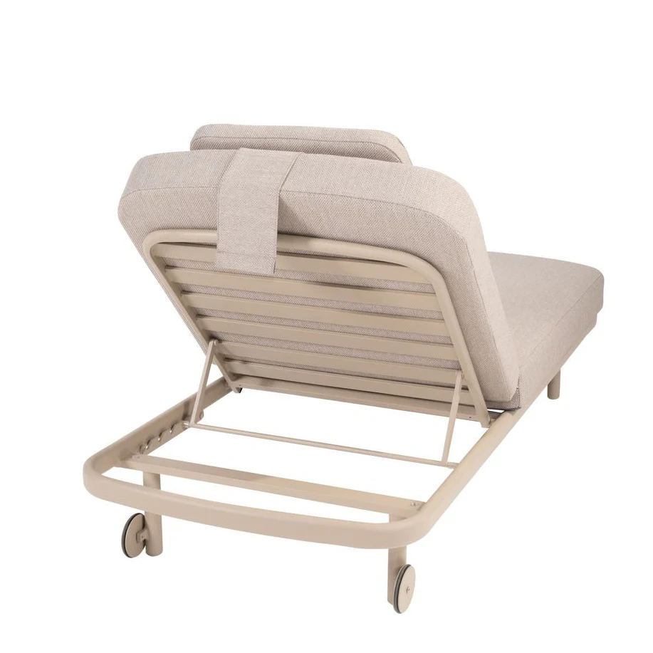 Milano Sunbed in Latte | 4 Seasons Outdoor - Image 3