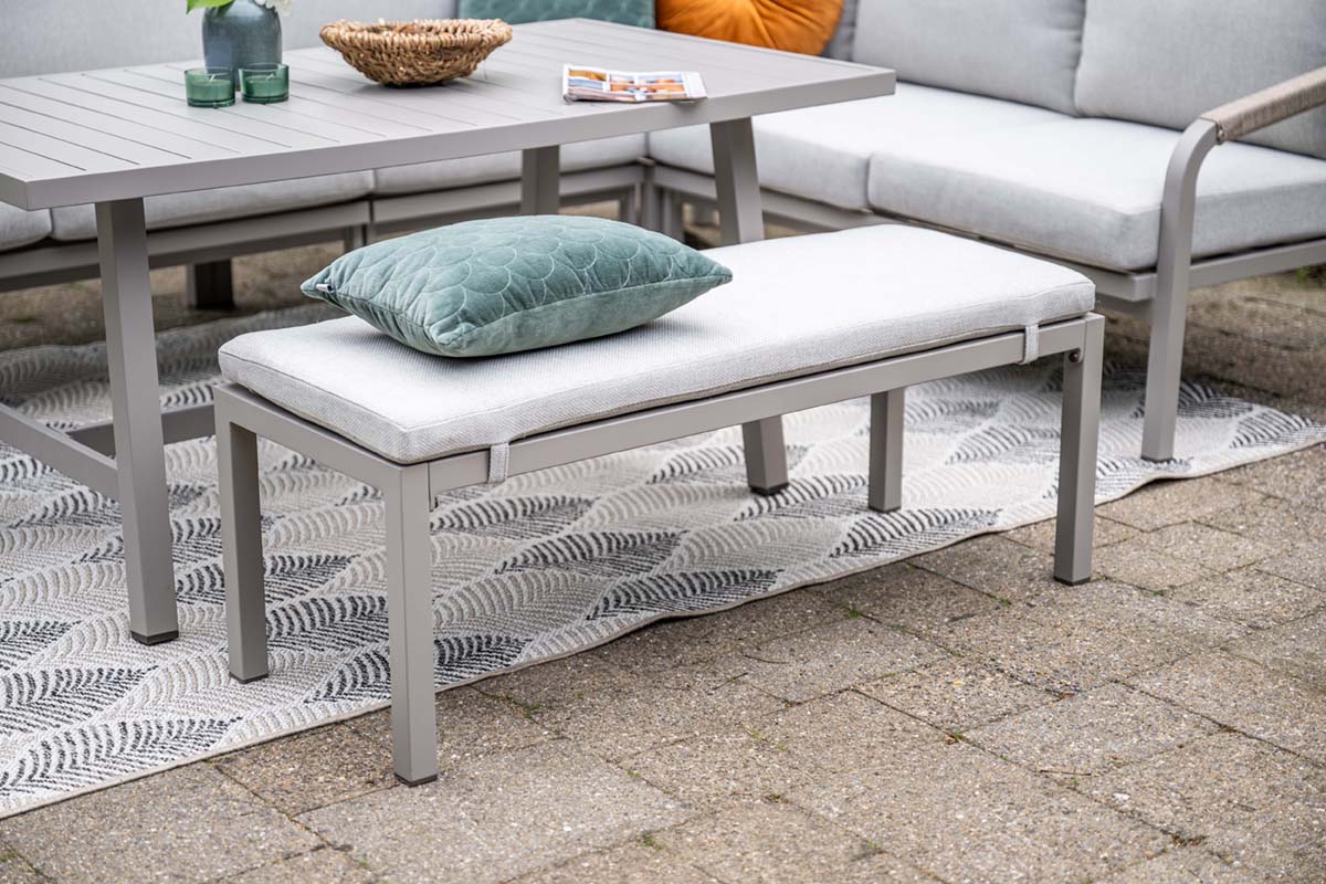 Monti Outdoor Dining Corner Set with Chair and Bench | Garden Impressions - Image 8