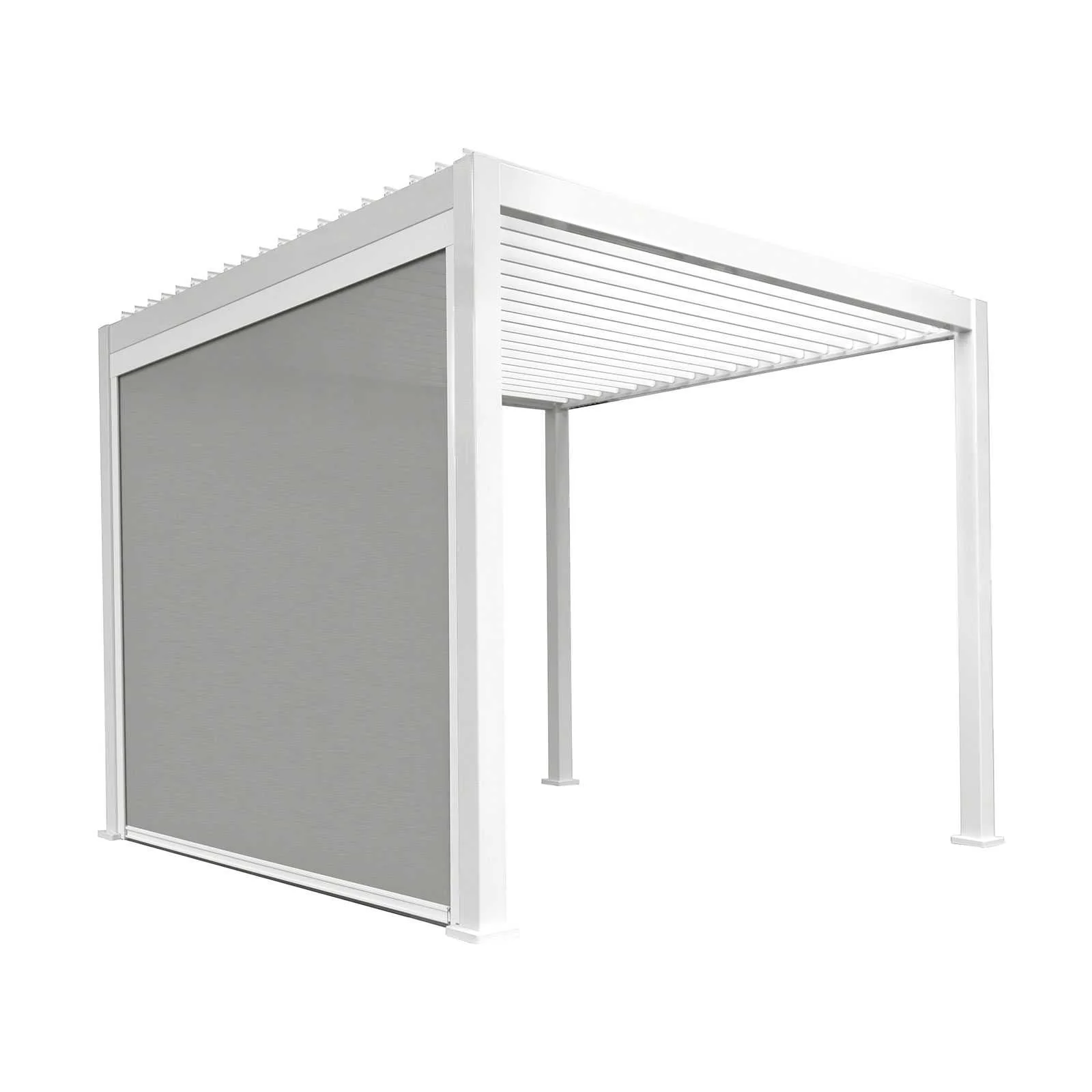 Titan Aluminium Metal Pergola in Chalk White - 3.0m x 3.0m Free Standing - Image 15