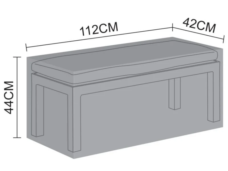 Outdoor Furniture Cover for Nova | Vogue Bench 112cm x 42cm x height 44cm - Image 3