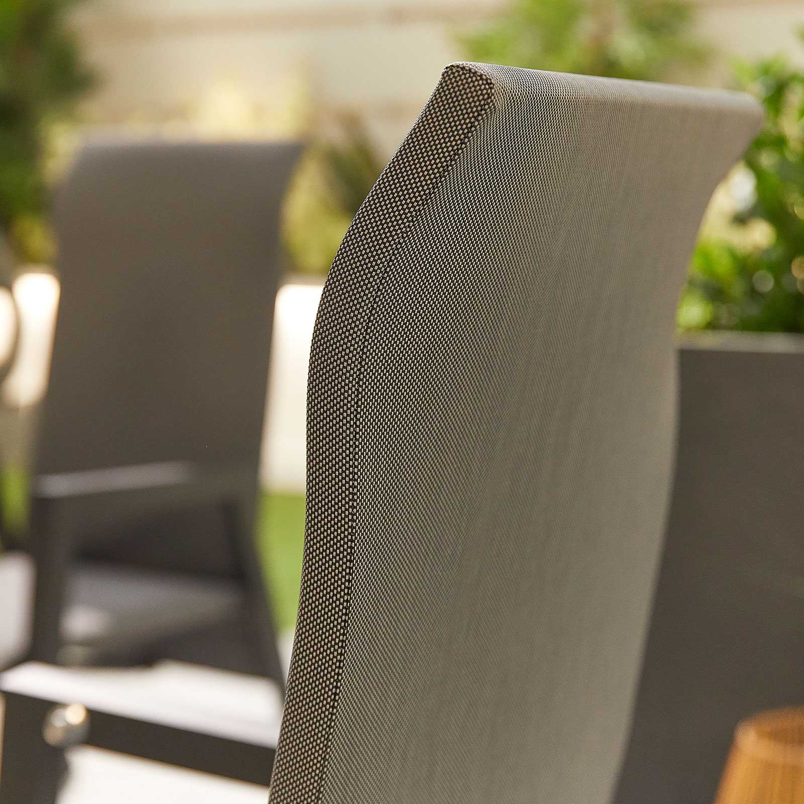 Venice Outdoor Reclining Chair in Grey (Pack of 2) | Nova - Image 5