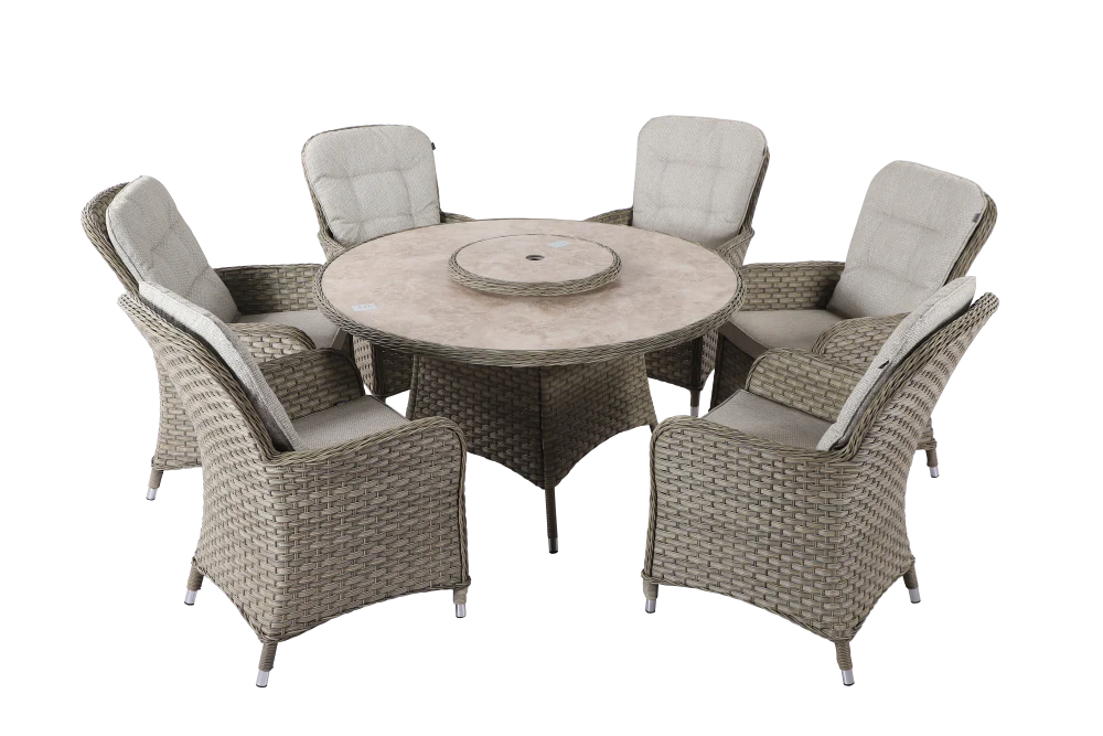 Eton Outdoor 6 Seat Round Dining Set | Hartman - Image 8