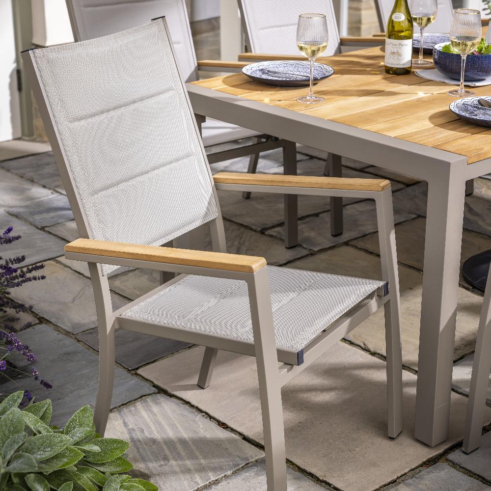 Outdoor 8 Seat Rectangular Dining Set | Ezra By Hartman - Image 10