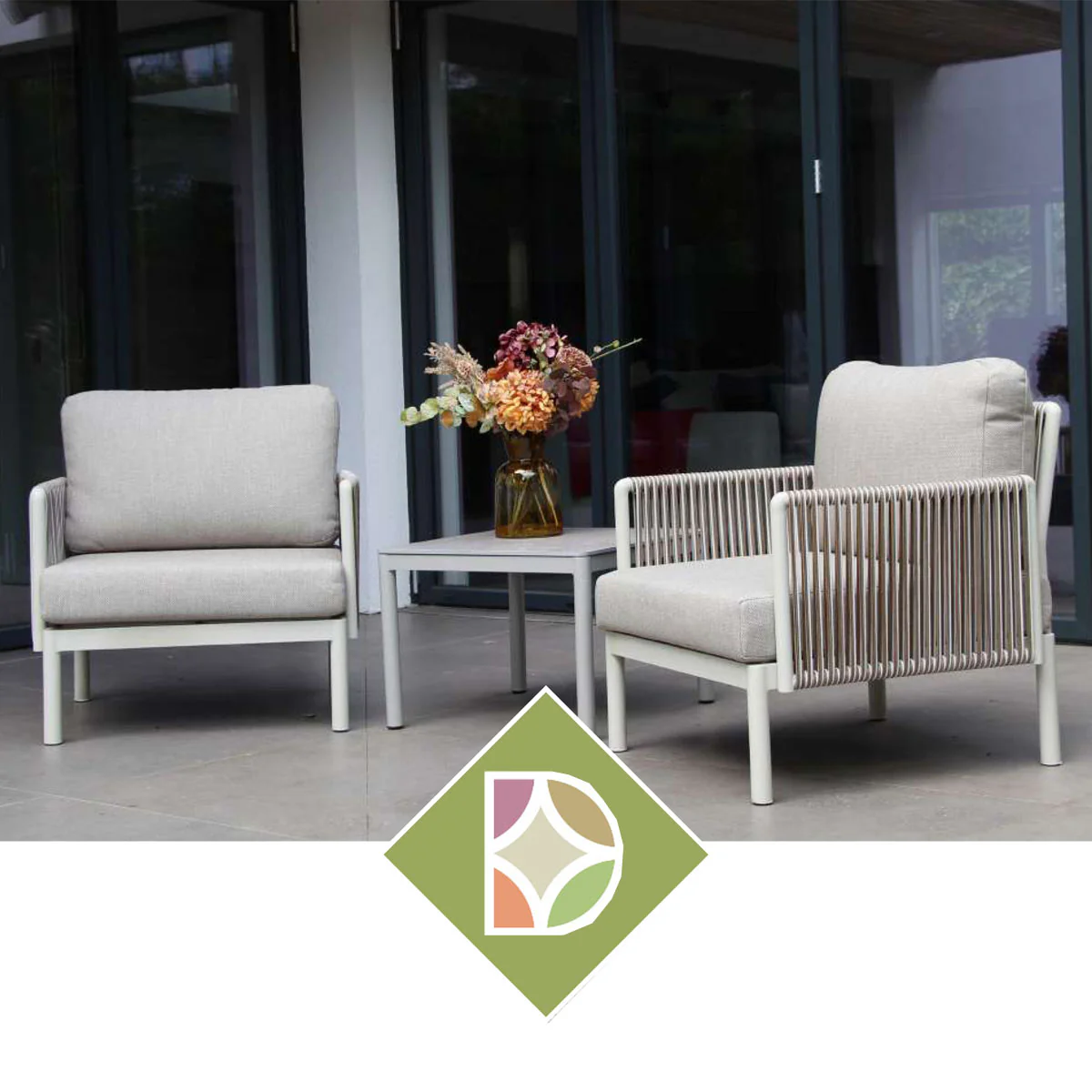 Outdoor Bistro Set - Arnside By Vila - Image 3