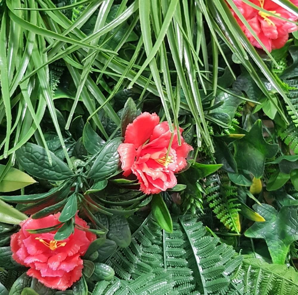 Premium Outdoor Realistic Wall Panel | Red Floral - Image 3