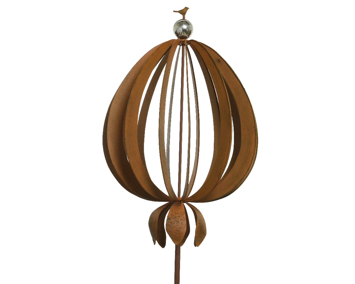 Outdoor Iron Windmill Sculpture