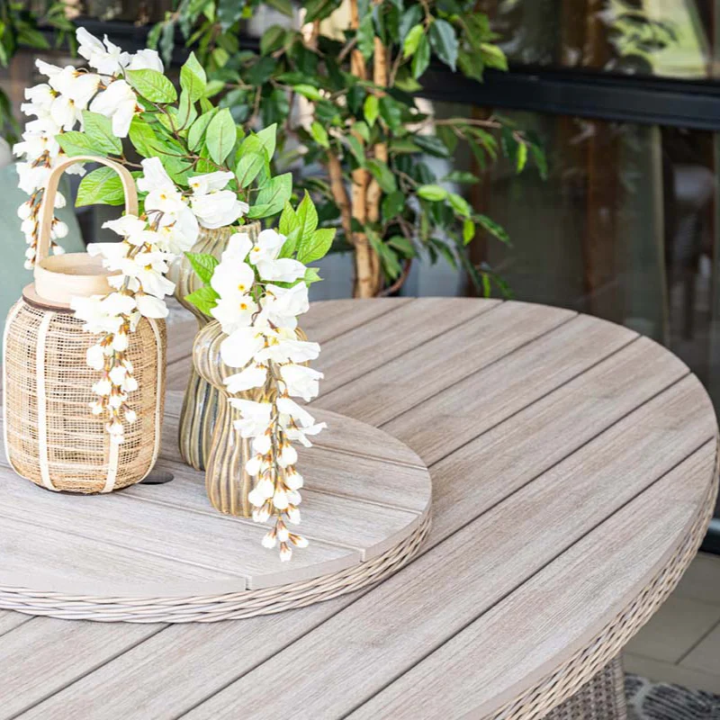 Outdoor Jersey 6 Seat Oval Dining Set | Garden Impressions - Image 3