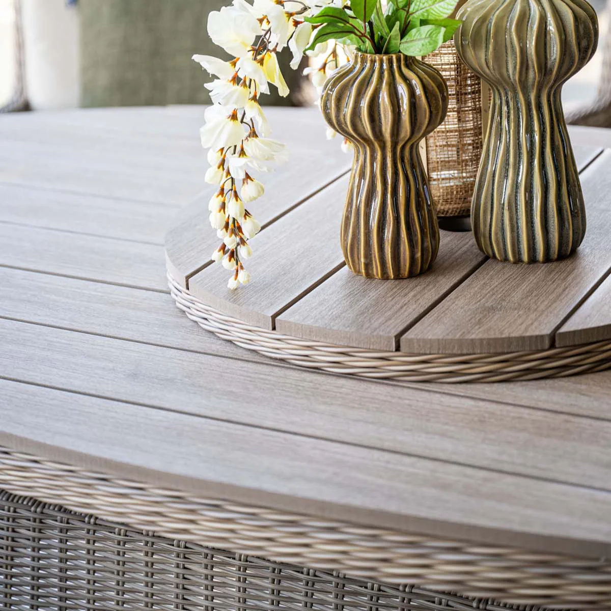 Outdoor Jersey 6 Seat Oval Dining Set | Garden Impressions - Image 8