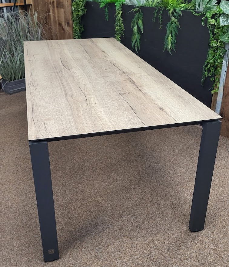Outdoor Goa Table with HPL Teak Effect Top - 220cm by 4 Seasons Outdoor