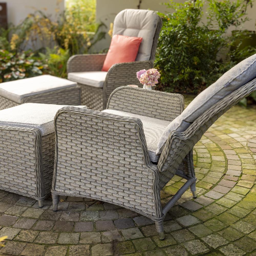Outdoor Reclining Companion Bistro Set - Eton By Hartman - Image 4