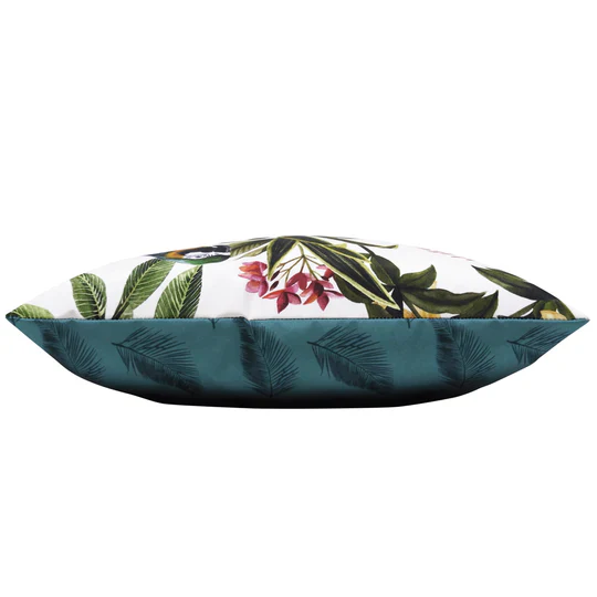 Parrots Outdoor Scatter Cushion - Multi/Teal - Image 4