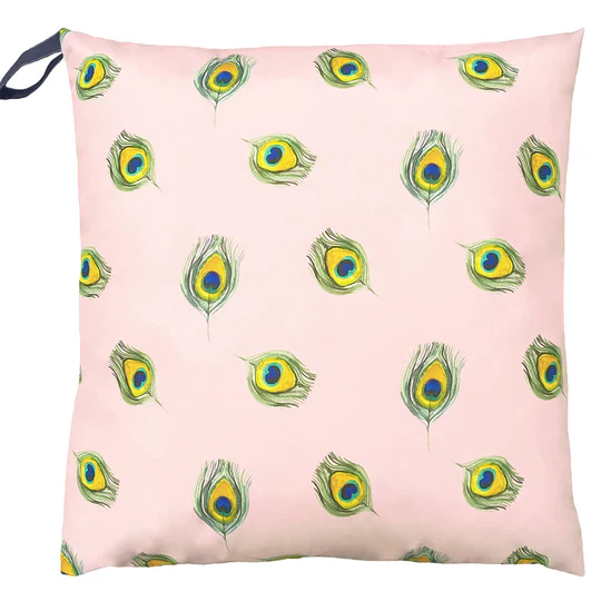 Peacock Large Outdoor Floor Cushion - Multicolour - Image 4
