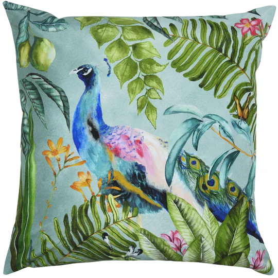 Peacock Outdoor Scatter Cushion - Multicolour - Image 4
