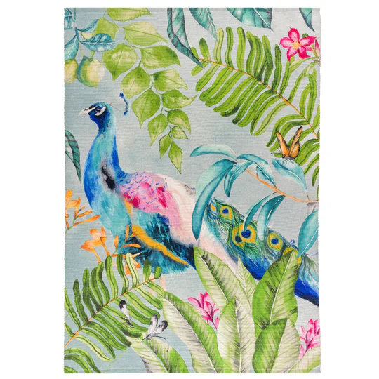 Peacock Outdoor Rug - 120cm x 170cm - Image 2