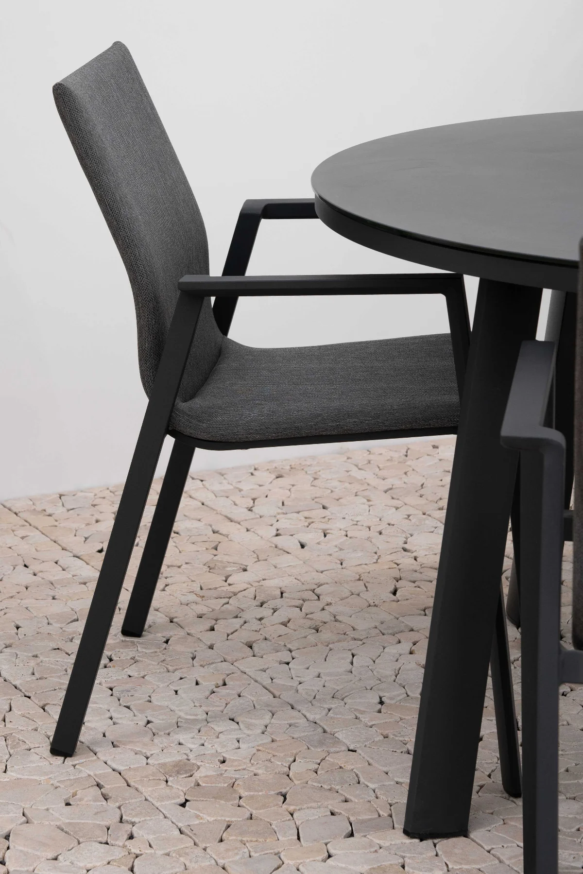 Phoenix 4 Seat Dining Set - 1.2m Round Table in Grey | Nova - Image 4