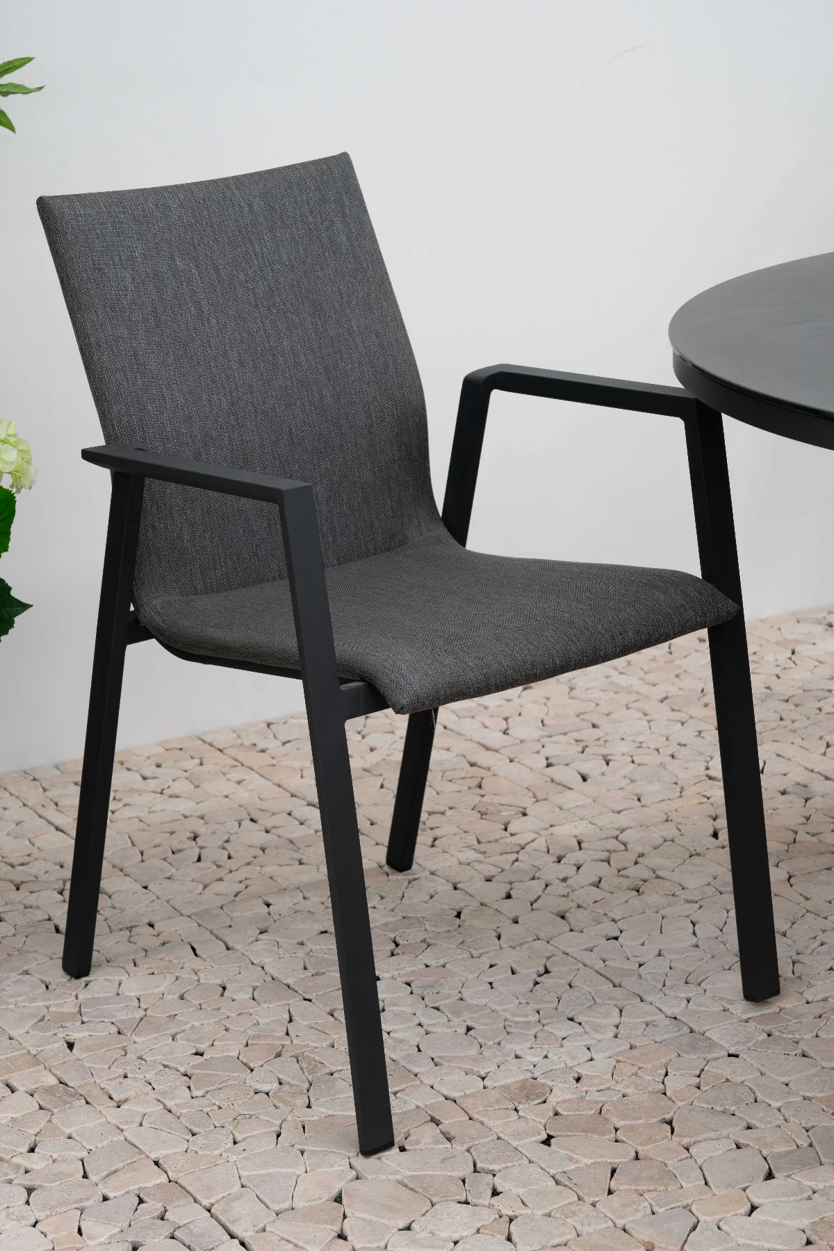 Phoenix 4 Seat Dining Set - 1.2m Round Table in Grey | Nova - Image 5