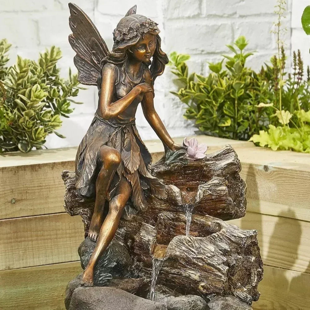 Pixie Spills Water Feature with LEDS - No Plumbing - Image 2