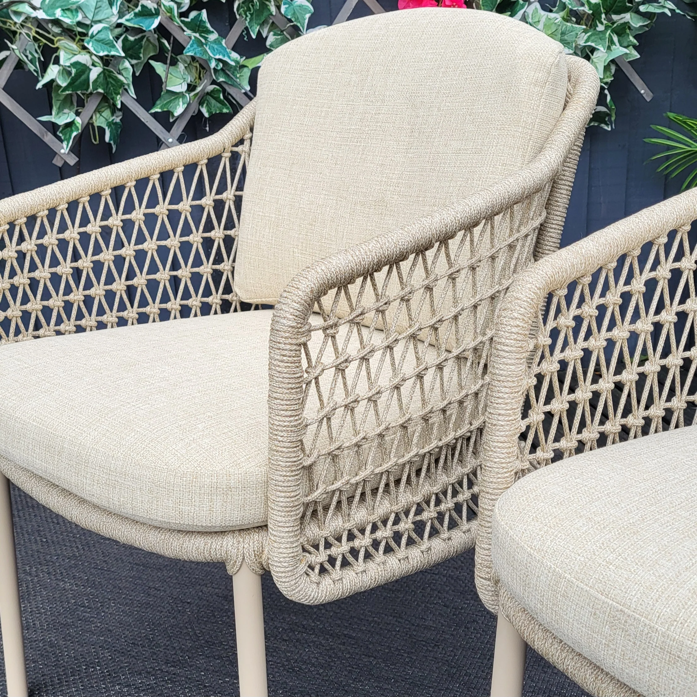 Luxury Puccini Outdoor Dining Chairs pack of 2 by 4 Seasons Outdoor - Image 2