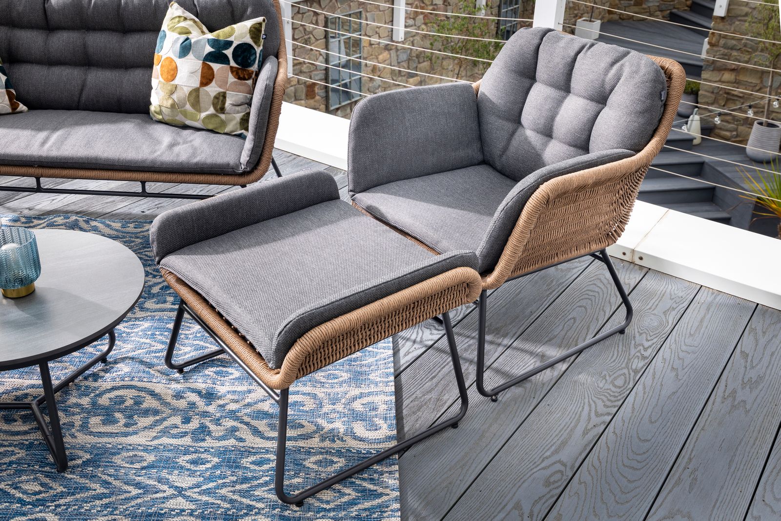 Rayo Outdoor 2 Seat Lounge Set | Hartman - Image 5