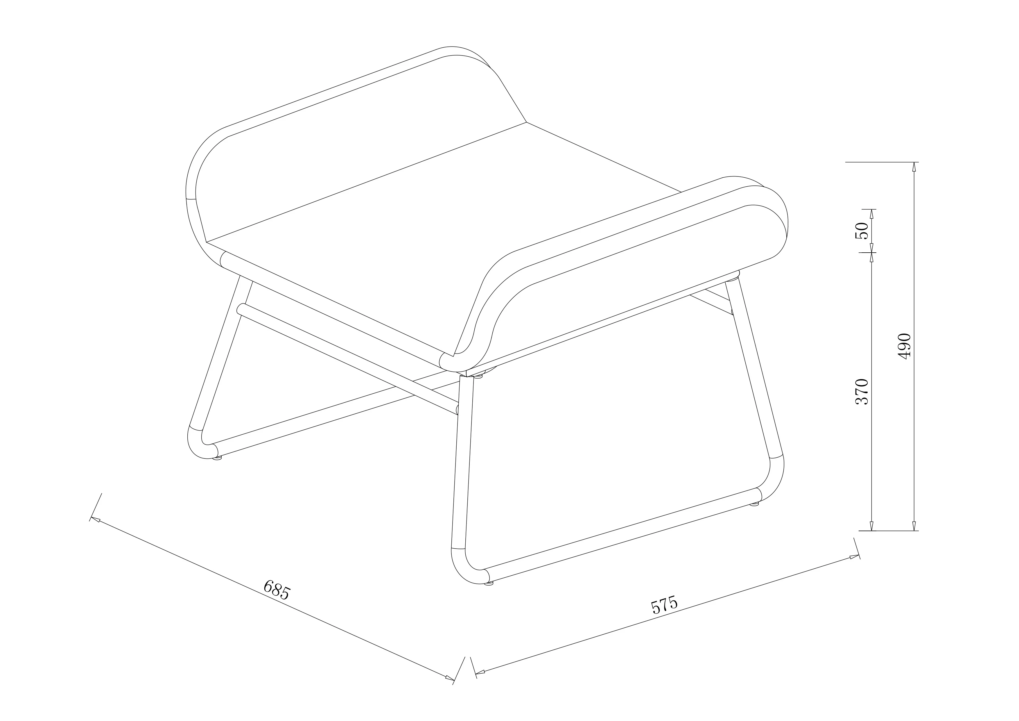 Rayo Outdoor Footstool | Hartman - Image 4