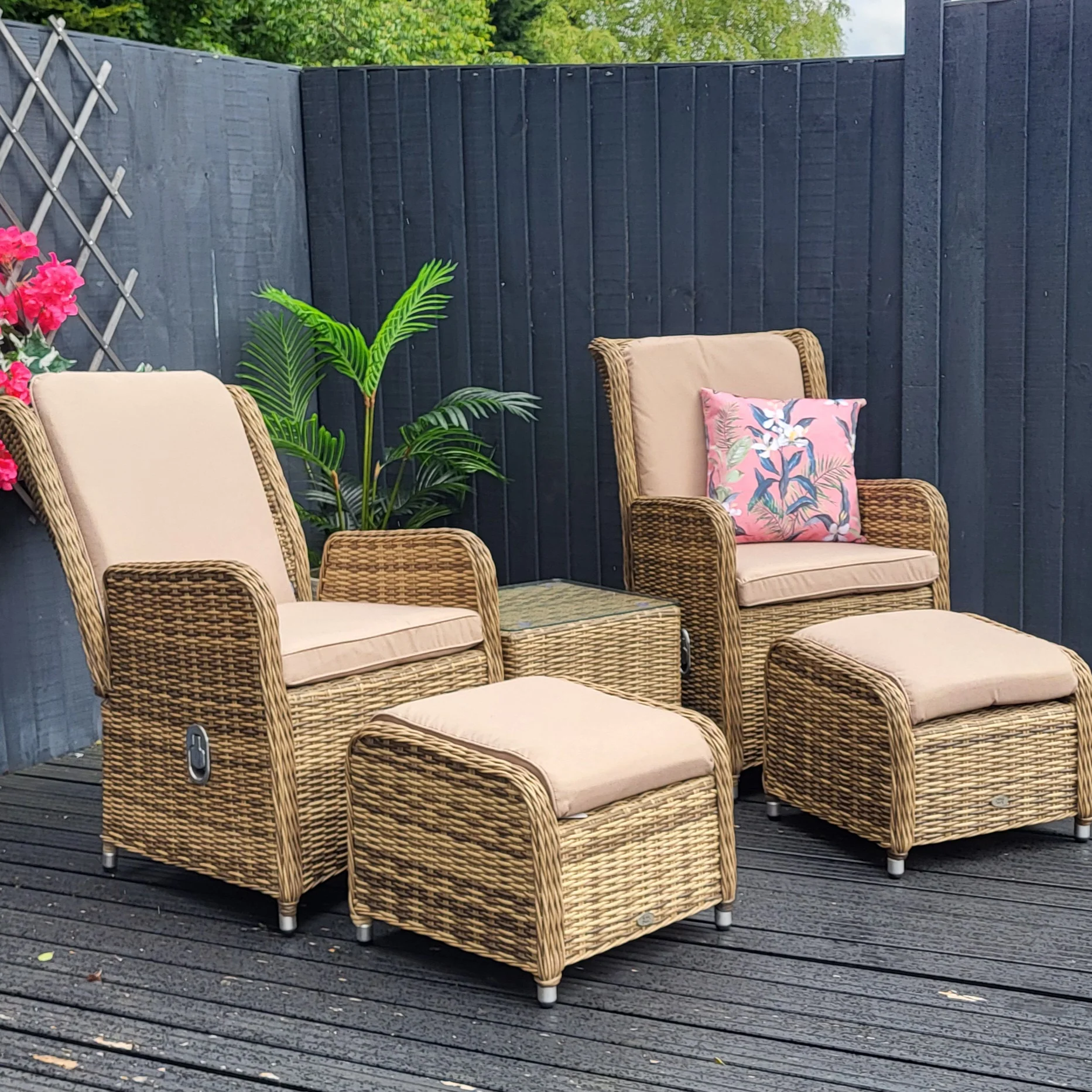 Seville Reclining Bistro Set in Natural | Katie Blake (Free Cover) - Image 5