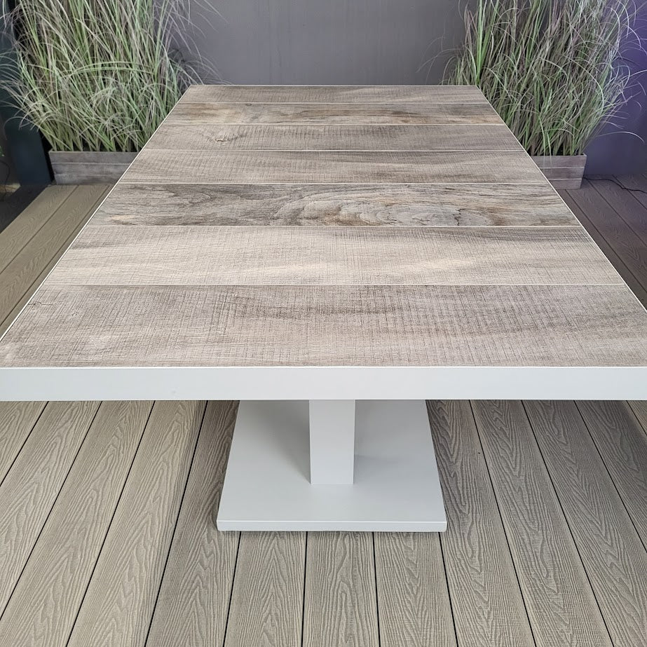 Rectangular Adjustable Table 130cm in Natural - Triton / Kendal By Vila - Image 6
