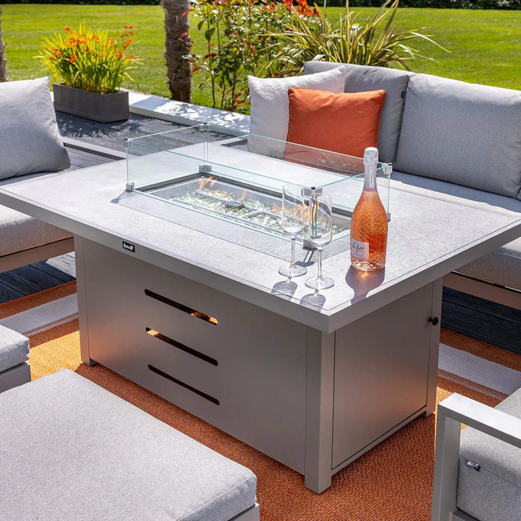 Rio Outdoor Rectangle Gas Firepit Table | Hartman - Image 4
