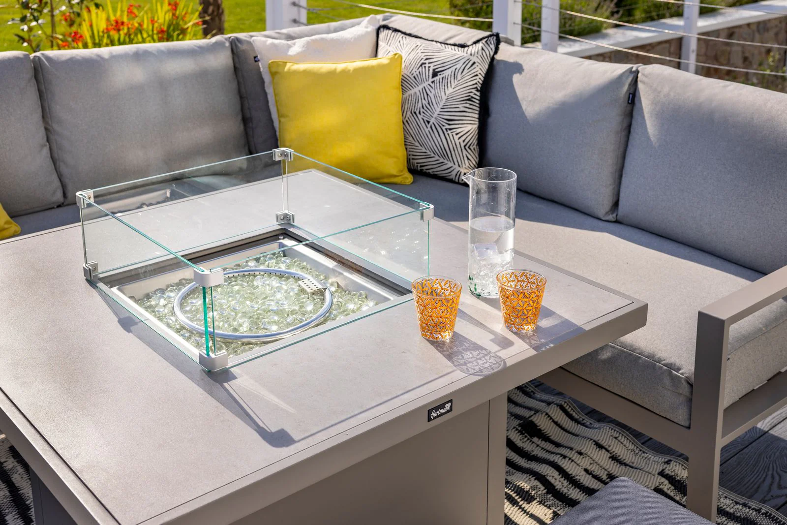 Rio Outdoor Square Gas Firepit Table | Hartman - Image 2