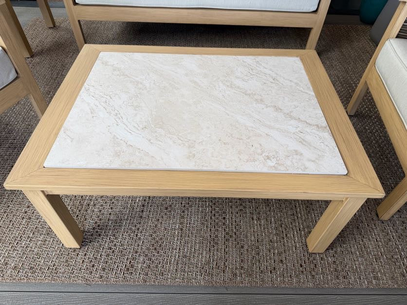 Salcey Coffee Table Teak Aluminium | Daro
