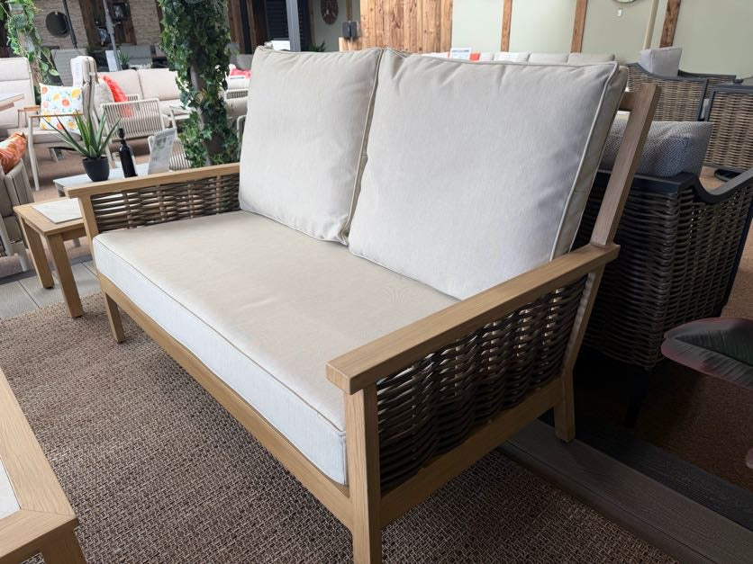 Salcey Woven Outdoor Sofa - Saunton Natural | Daro - Image 3