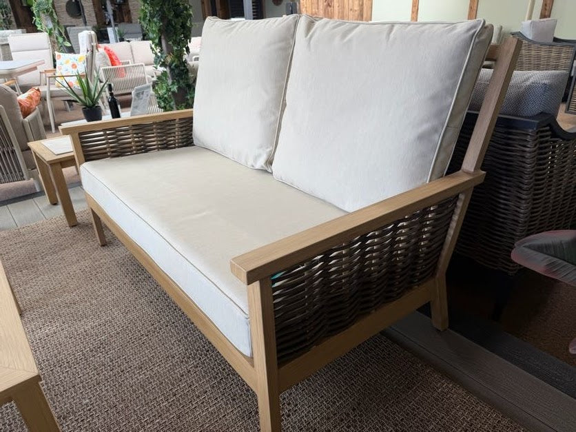 Salcey Woven Outdoor Sofa - Saunton Natural | Daro - Image 4