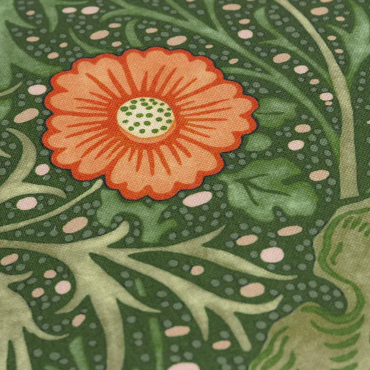 Seaweed Scatter Cushion - Morris & Co (Forest Green) - Image 2