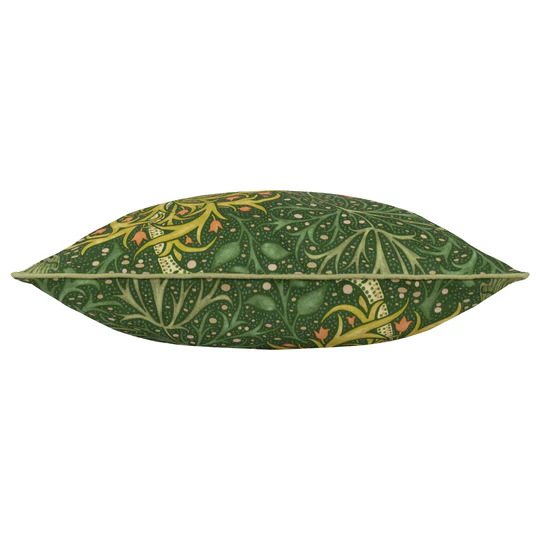 Seaweed Scatter Cushion - Morris & Co (Forest Green) - Image 3