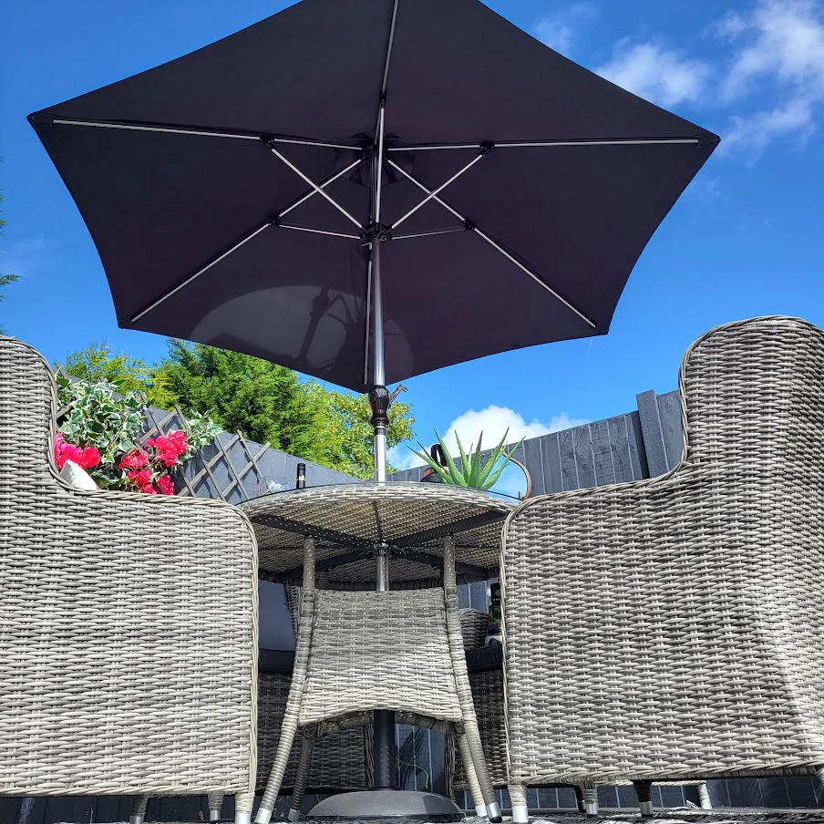 Seville Outdoor Dining 4 Seat in Grey | Katie Blake (Free Cover) - Image 3