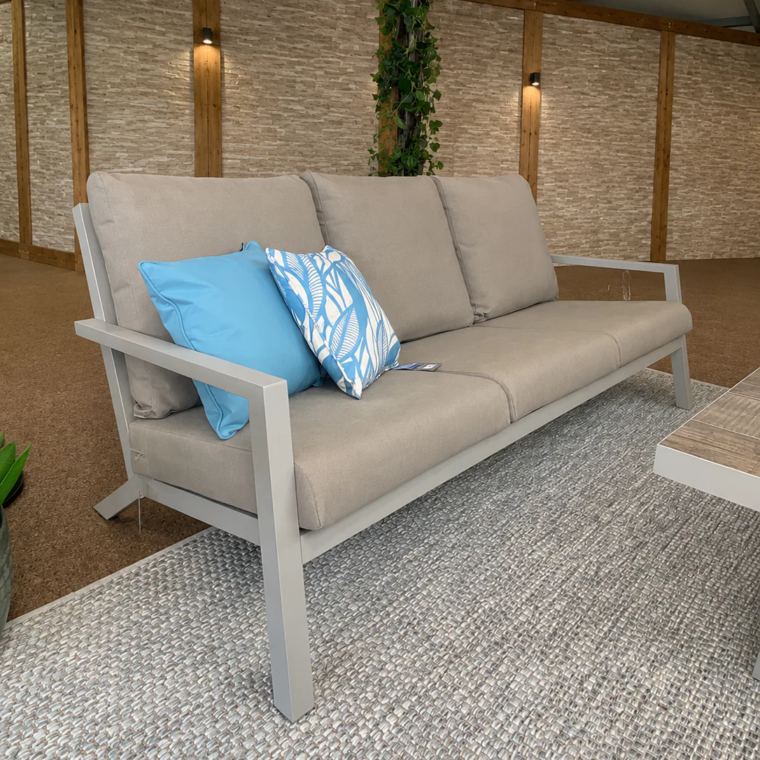 Triton Outdoor Sofa Set with Raising Table - Natural | Vila - Image 3